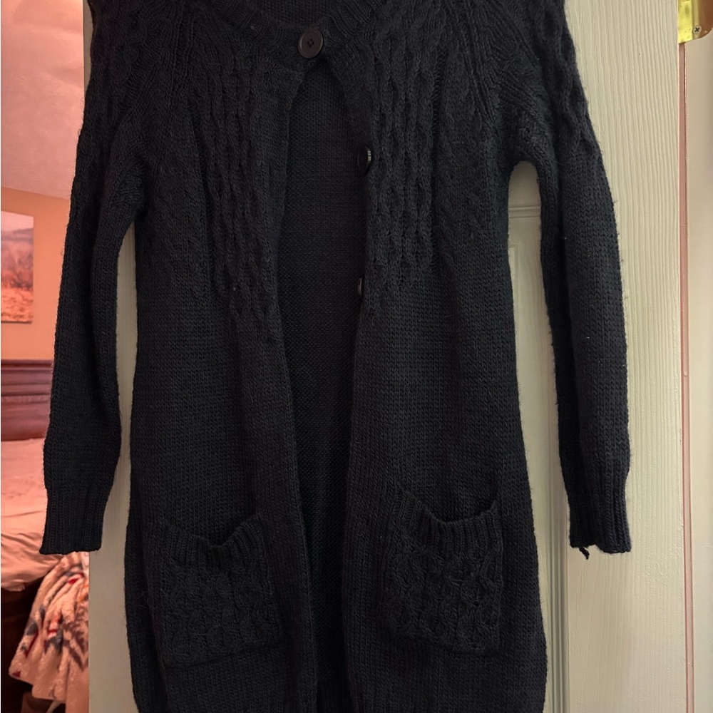 Women's Navy Sweater Cardigan
